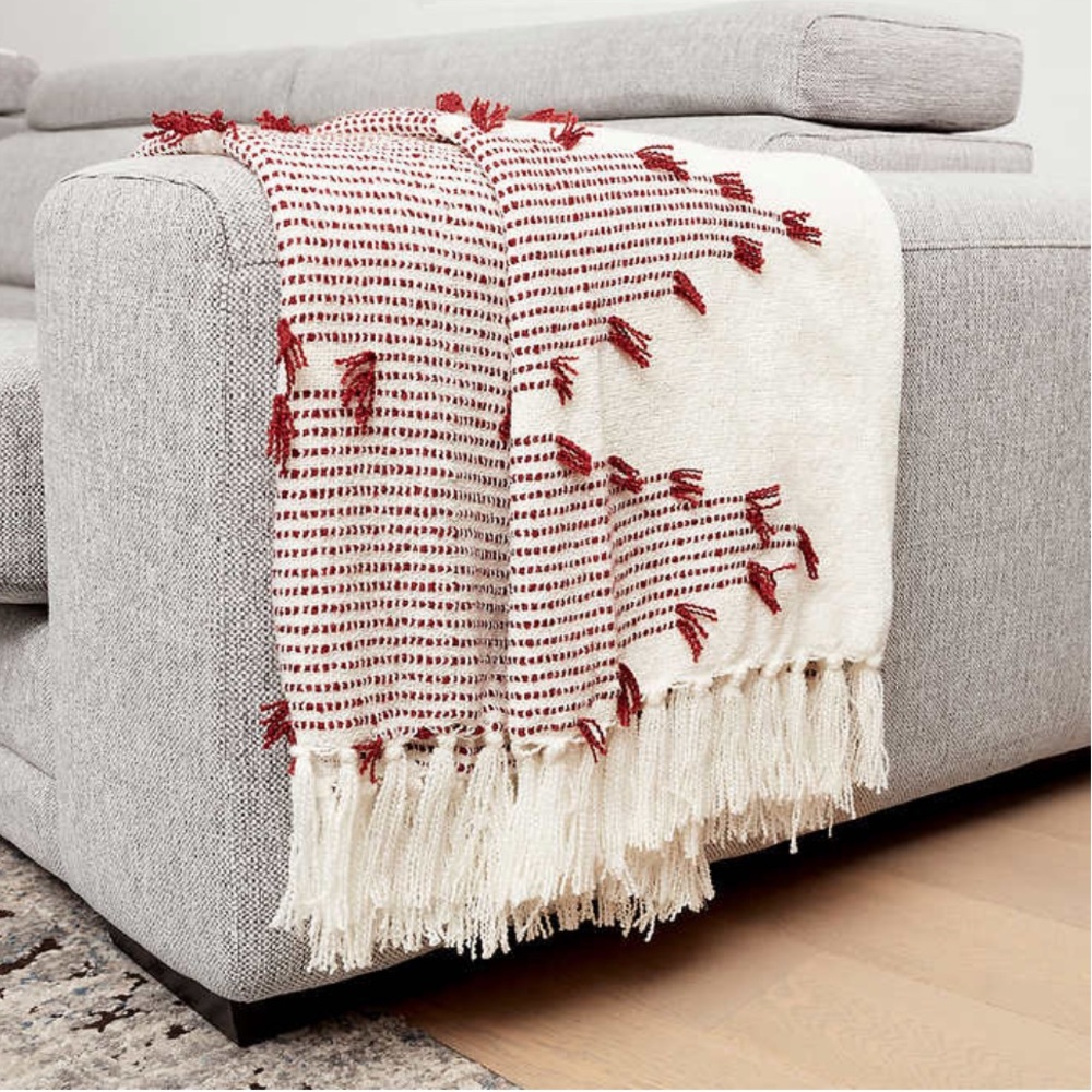 Revolution Home Lightweight Boho Throw in Orange NWT